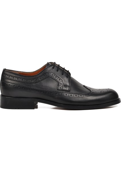 Deri Siyah Erkek Klasik Ayakkabı modelleri