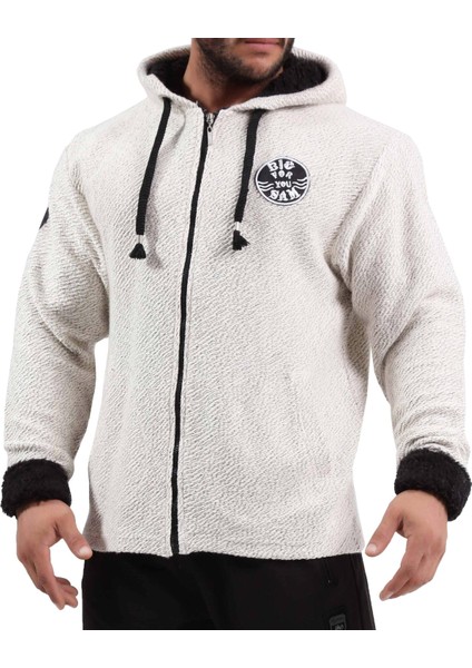 Kapşonlu Kürk Detaylı Pamuklu Kapşonlu Big Sam 4053