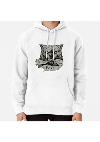Resting Face Baskılı Unisex Sweatshirt