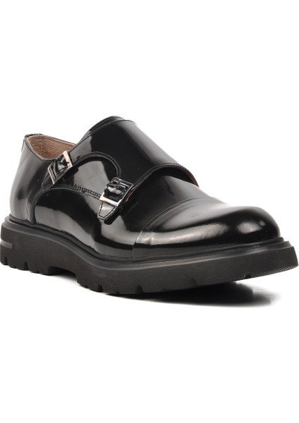 Deri Siyah Rugan Erkek Günlük Ayakkabı