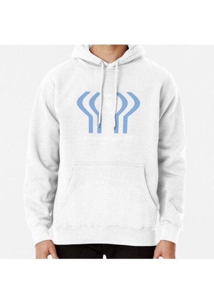 Argentina 1978 World Cup White Print Baskılı Sweatshirt