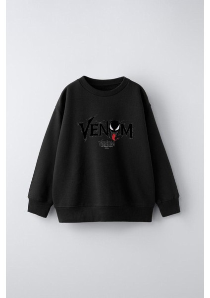 Venom Baskılı Çocuk Sweatshirt