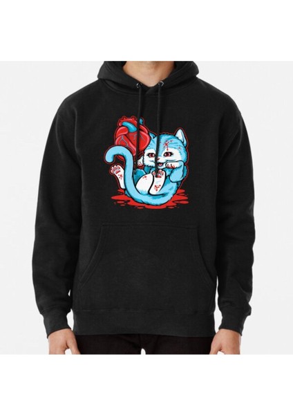 Cat Got Your Heart? Baskılı Sweatshirt