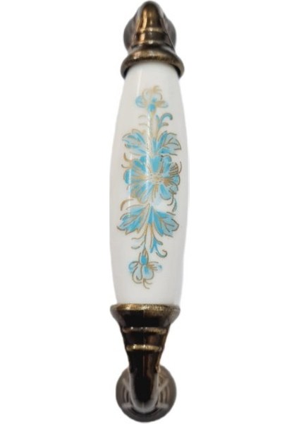Beyaz Porselen Desenli Kulp Antik Ayak 96 mm / 4 Adet fiyatları