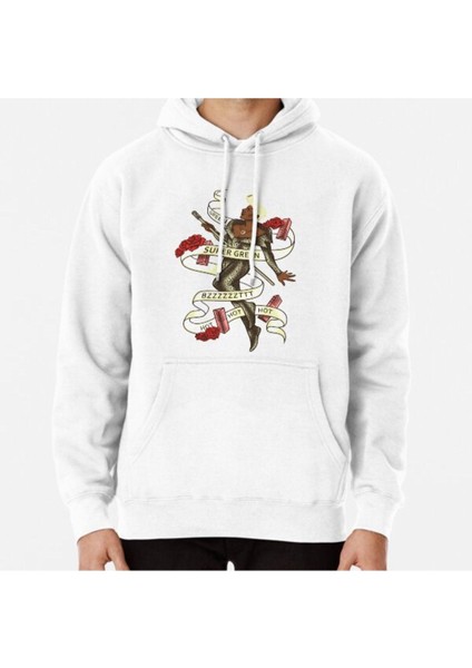 Super Green Baskılı Sweatshirt