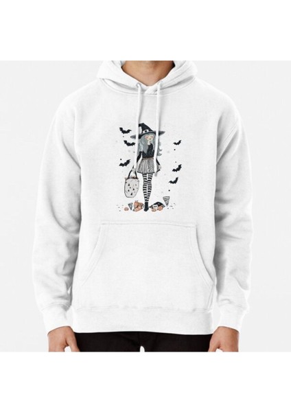 Halloween Little Witch Walking Baskılı Sweatshirt