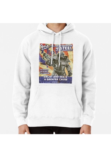 Brotherhood Propaganda Poster Baskılı Sweatshirt