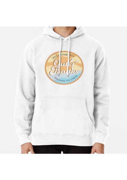 Retro Outer Banks Sticker Baskılı Sweatshirt