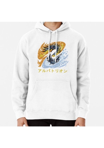 Monster Hunter World Iceborne Alatreon Kanji Baskılı Sweatshirt