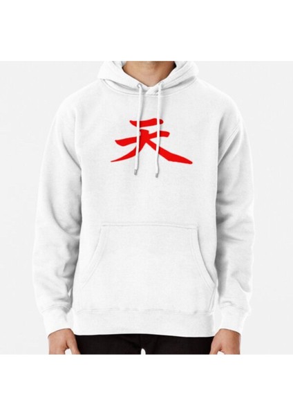 Raging Demon Akuma Gouki Heaven Kanji Baskılı Sweatshirt