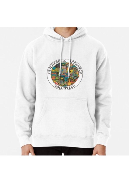 Psychedelic Research Volunteer Baskılı Sweatshirt