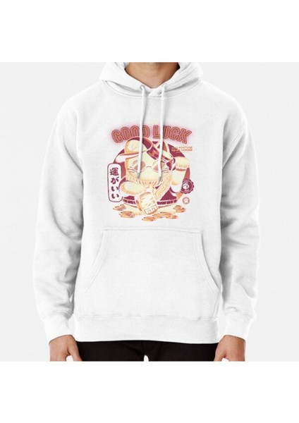 Lucky Cat Baskılı Sweatshirt