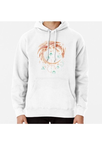 Draconic Dice Keeper - Roleplayer Gamer Baskılı Sweatshirt