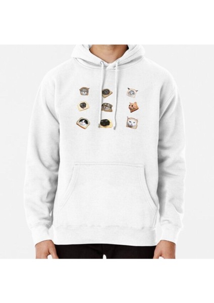 Bread Kitties Baskılı Sweatshirt