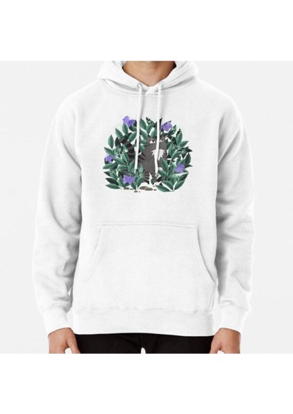 Butterfly Garden (Lavender Butterfly Version) Baskılı Sweatshirt