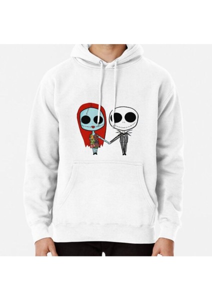 Jack And Sandy - The Nightmare Before Christmas Baskılı Sweatshirt