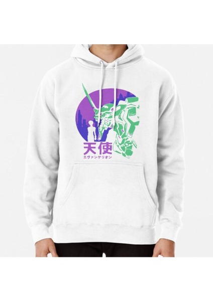 Neon Genesis Evangelion Retro Vintage Baskılı Sweatshirt