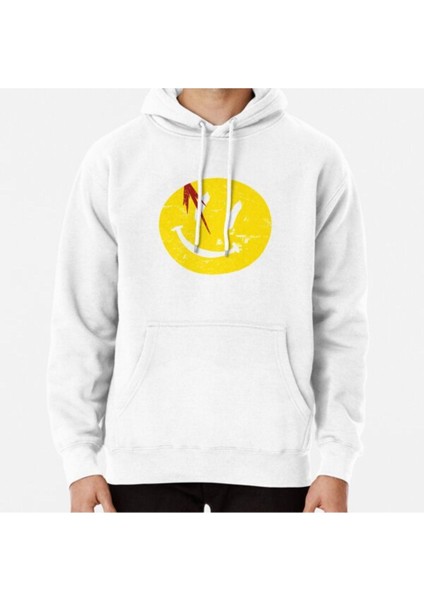 Watchmen Symbol Smile Vintage Baskılı Sweatshirt