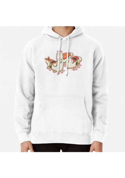 Alpaca Sushi Niguiri Baskılı Sweatshirt