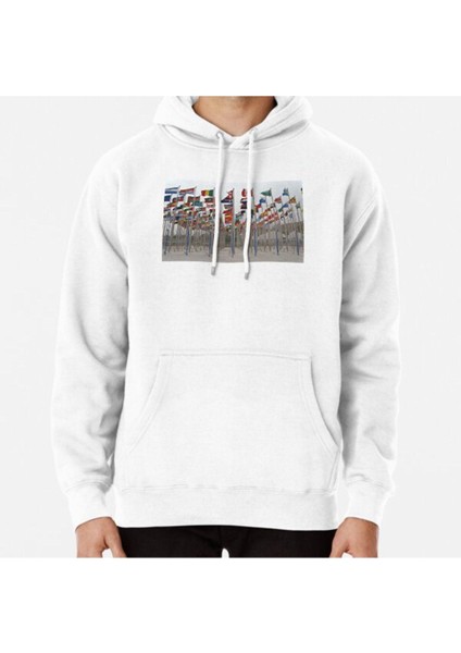 World Flags Baskılı Sweatshirt