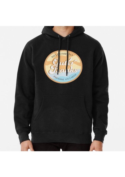 Retro Outer Banks Sticker Baskılı Sweatshirt
