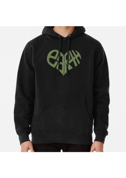 Love The Earth. Baskılı Sweatshirt