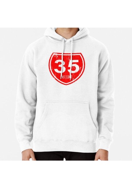 Highway 35 East Coast Aotearoa Baskılı Sweatshirt