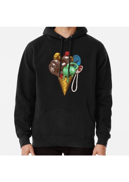 Ice Cream Workout Baskılı Sweatshirt