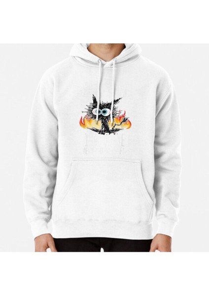 Its Fine Im Fine Everything Is Fine Funny Shirt, Funny Cat Baskılı Sweatshirt