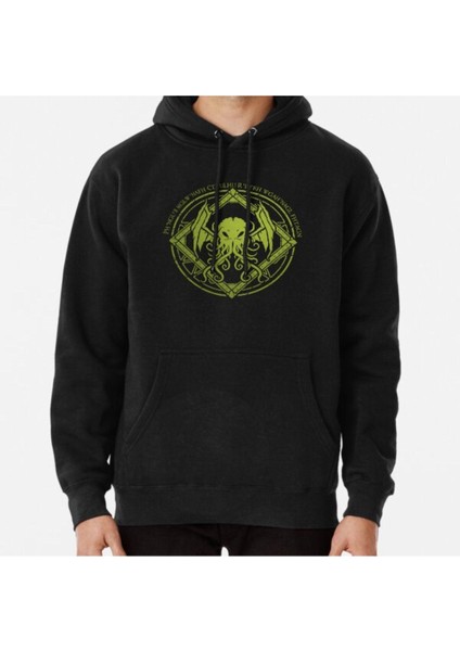 Cthulhu - Lovecraft - Chant Design Baskılı Sweatshirt