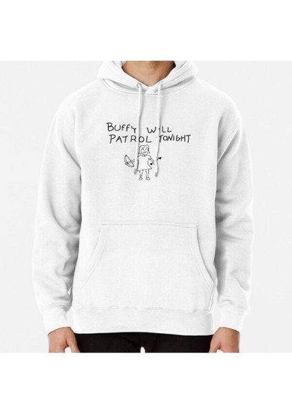 Buffy Will Patrol Tonight Baskılı Sweatshirt