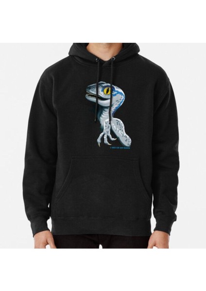 Jurassic World - Baby Blue Velociraptor Baskılı Sweatshirt