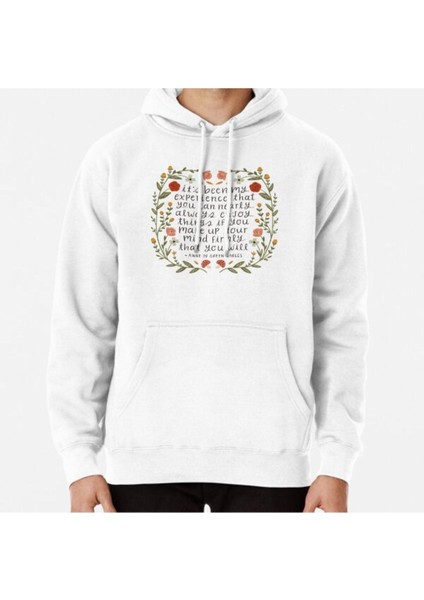 Anne Of Green Gables 'enjoy Things' Quote Baskılı Sweatshirt