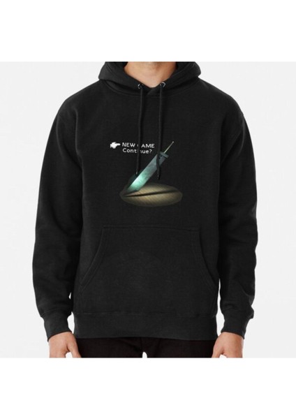 Ff7 Menu New Game Baskılı Sweatshirt