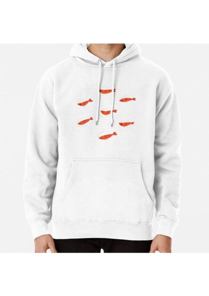 Flying Cherry Shrimp Baskılı Sweatshirt