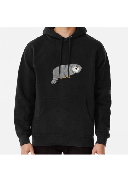 Pallas Cat Sticker Baskılı Sweatshirt