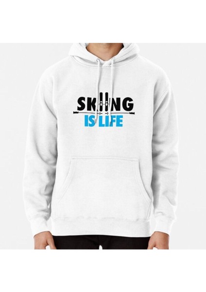 Skiing Is Life Baskılı Sweatshirt