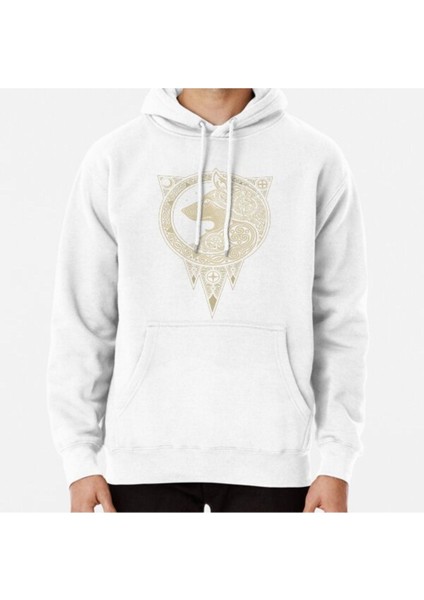 Norse Ulv Baskılı Sweatshirt