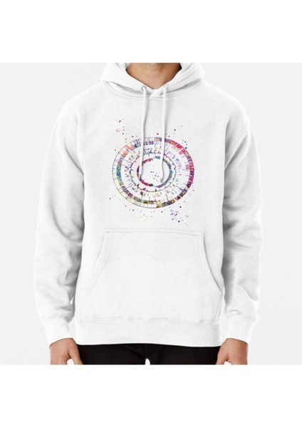 Genomics, Science, Science Art, Dna, Dna Print, Watercolor Dna Baskılı Sweatshirt