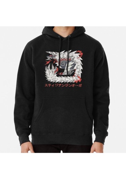 Monster Hunter World Iceborne Stygian Zinogre Kanji Baskılı Sweatshirt