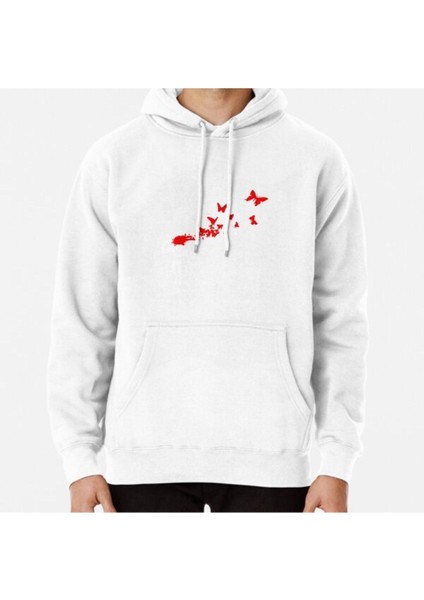 Banksy - Girl Butterfly Baskılı Sweatshirt