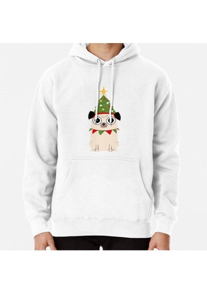 It's Christmas For Pug's Sake Baskılı Sweatshirt