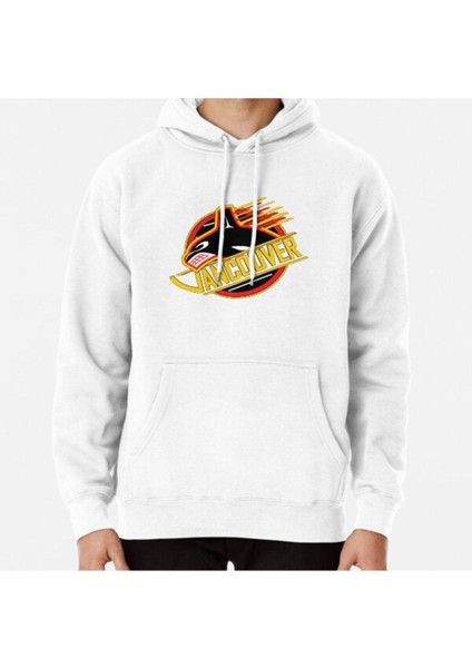 Rare: Vancouver Hockey - Retro Canucks Baskılı Sweatshirt