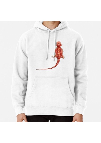 Bearded Dragon Awesome Red Reptile Baskılı Sweatshirt