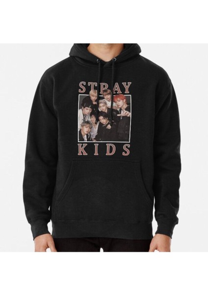 Stray Kıds Vintage Retro Band Style 90S Baskılı Sweatshirt
