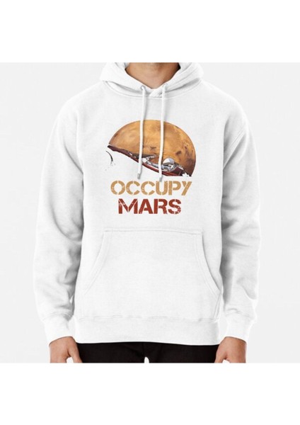 Occupy Mars Baskılı Sweatshirt