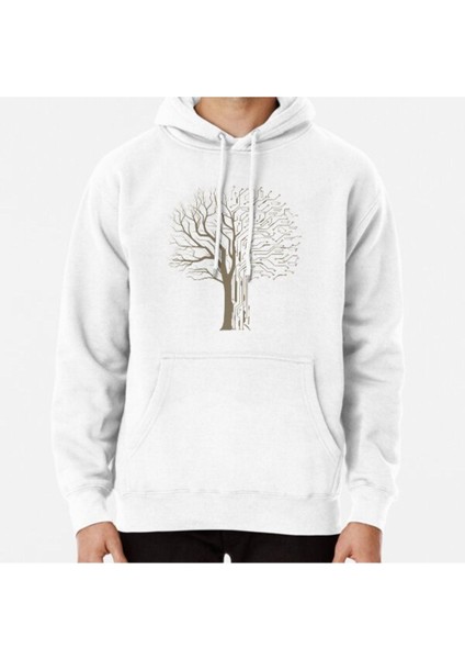 Digital Tree Baskılı Sweatshirt