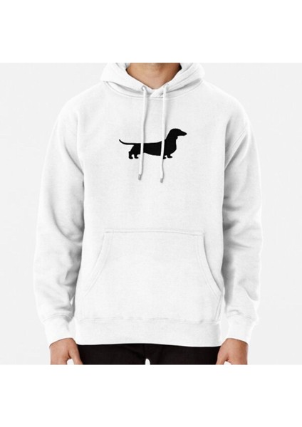 Dachshund Dog Silhouette(S) Smooth Coated Wiener Dog Baskılı Sweatshirt
