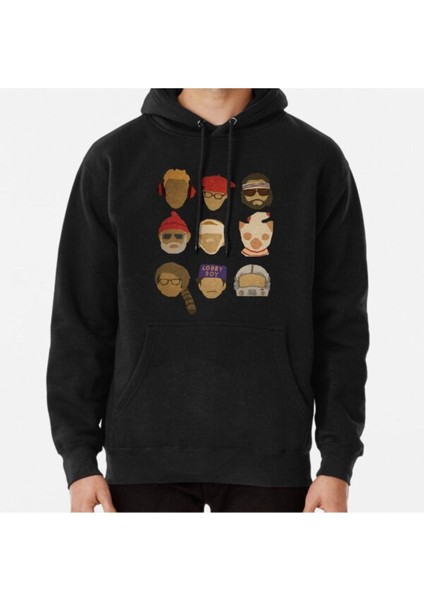 Wes Anderson's Hats Baskılı Sweatshirt