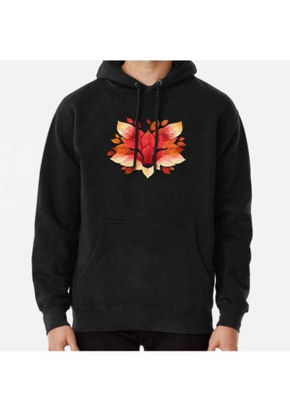 Fox Of Leaves Baskılı Sweatshirt